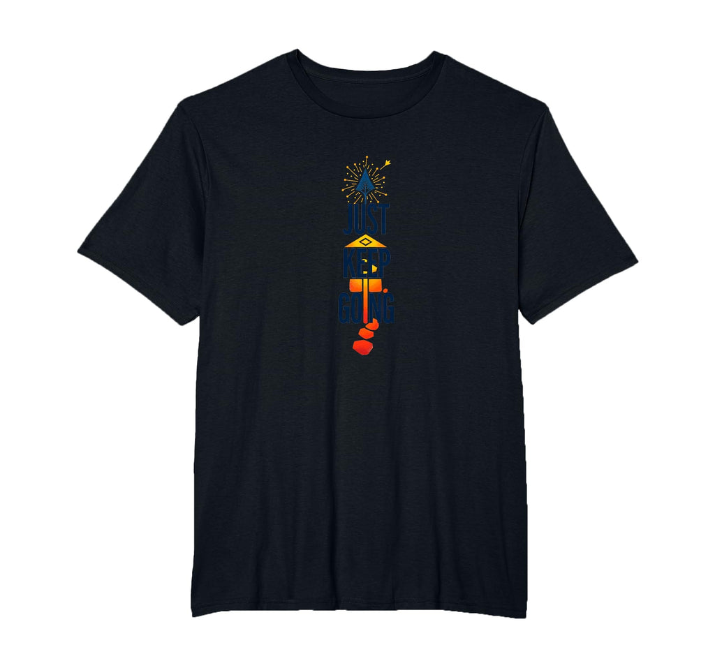 Just Keep Going Inspirational Arrow T-Shirt - Custom Art Print for Adults - T-Shirt, Sweatshirt, Hoodie