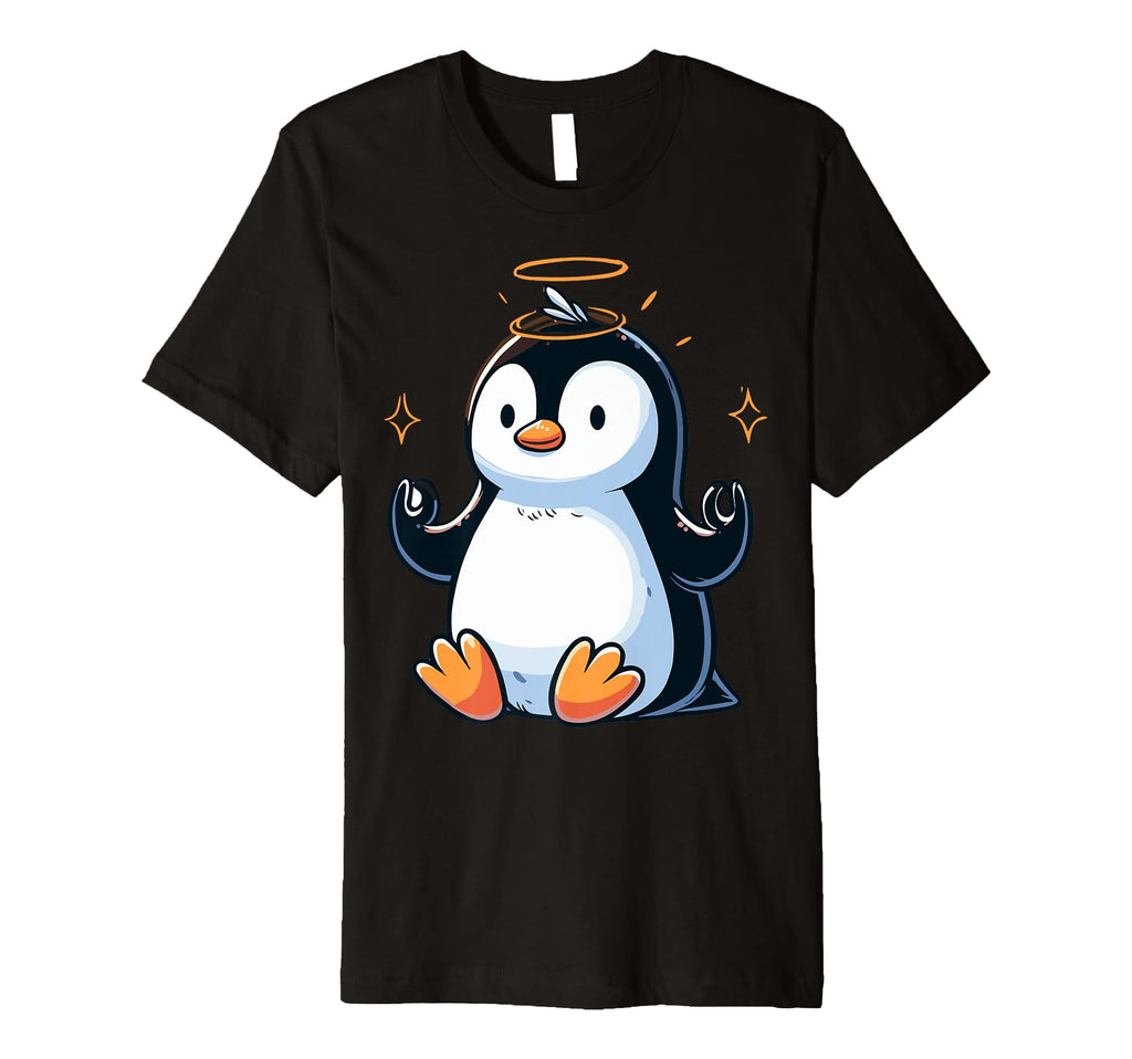 Meditation Penguin Yoga Pose Relaxing T-Shirt - Trendy Graphic Unisex - T-Shirt, Sweatshirt, Hoodie