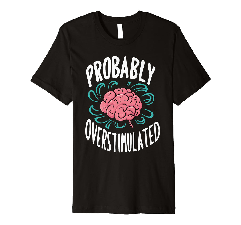 Anxiety Introvert Mental Health Hoodie - Graphic Print Men Women - T-Shirt, Sweatshirt, Hoodie
