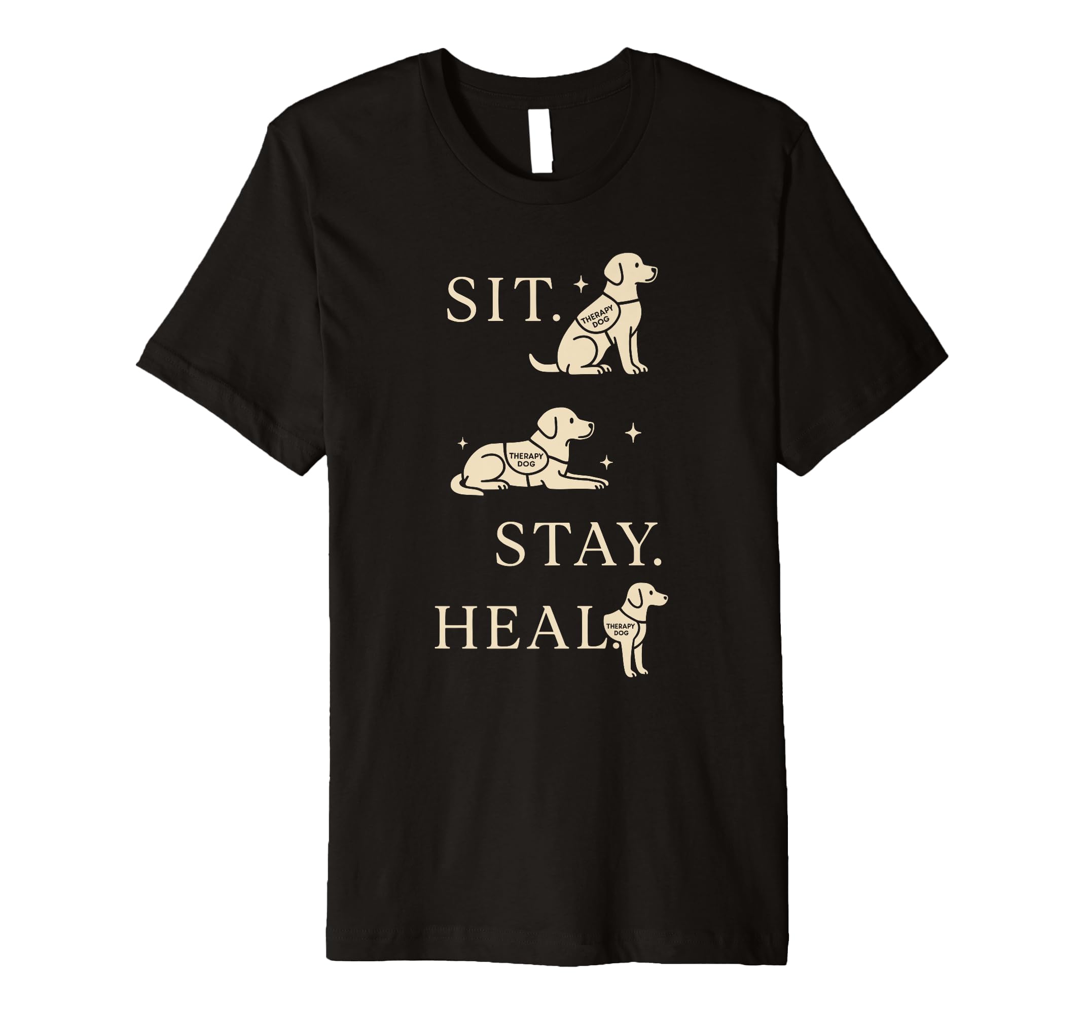 Therapy Dog Emotional Support Handler T-Shirt - Novelty Apparel Unisex - T-Shirt, Sweatshirt, Hoodie