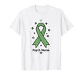Psych Nurse Green Ribbon Psychiatric T-Shirt - Minimalist Print Unisex - T-Shirt, Sweatshirt, Hoodie