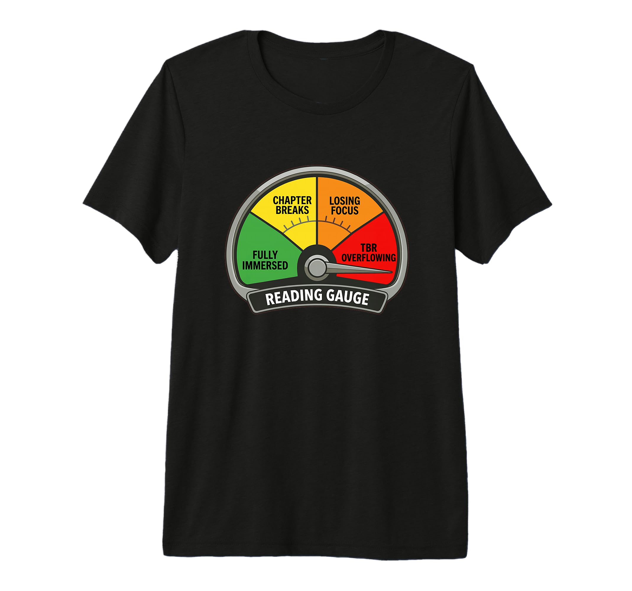 Reading Gauge Funny Bookish Tbr T-Shirt - Graphic Print Men Women - T-Shirt, Sweatshirt, Hoodie