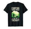 Camping And Dogs Are My Therapy T-Shirt - Unique Graphic Unisex - T-Shirt, Sweatshirt, Hoodie