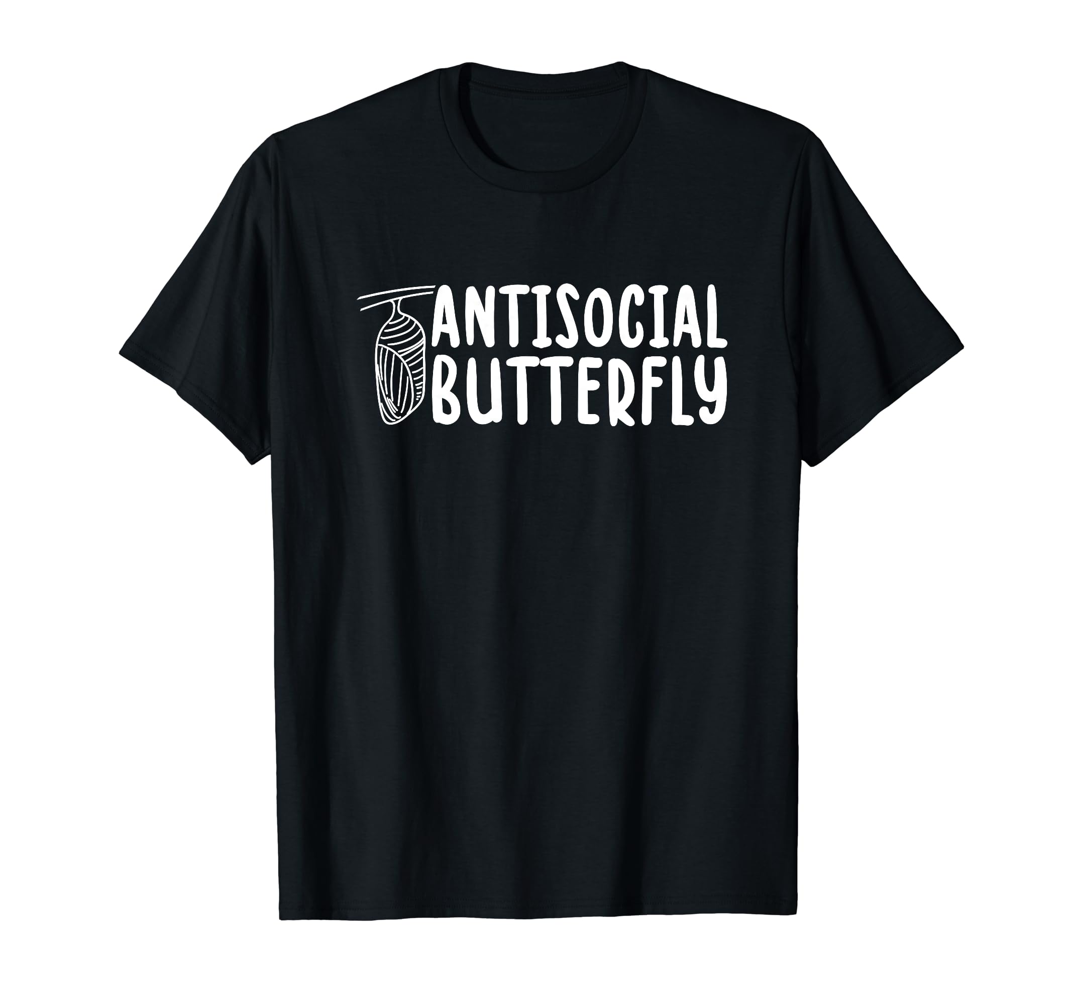 Antisocial Butterfly Funny Introvert T-Shirt - Fun Novelty Design Unisex - T-Shirt, Sweatshirt, Hoodie