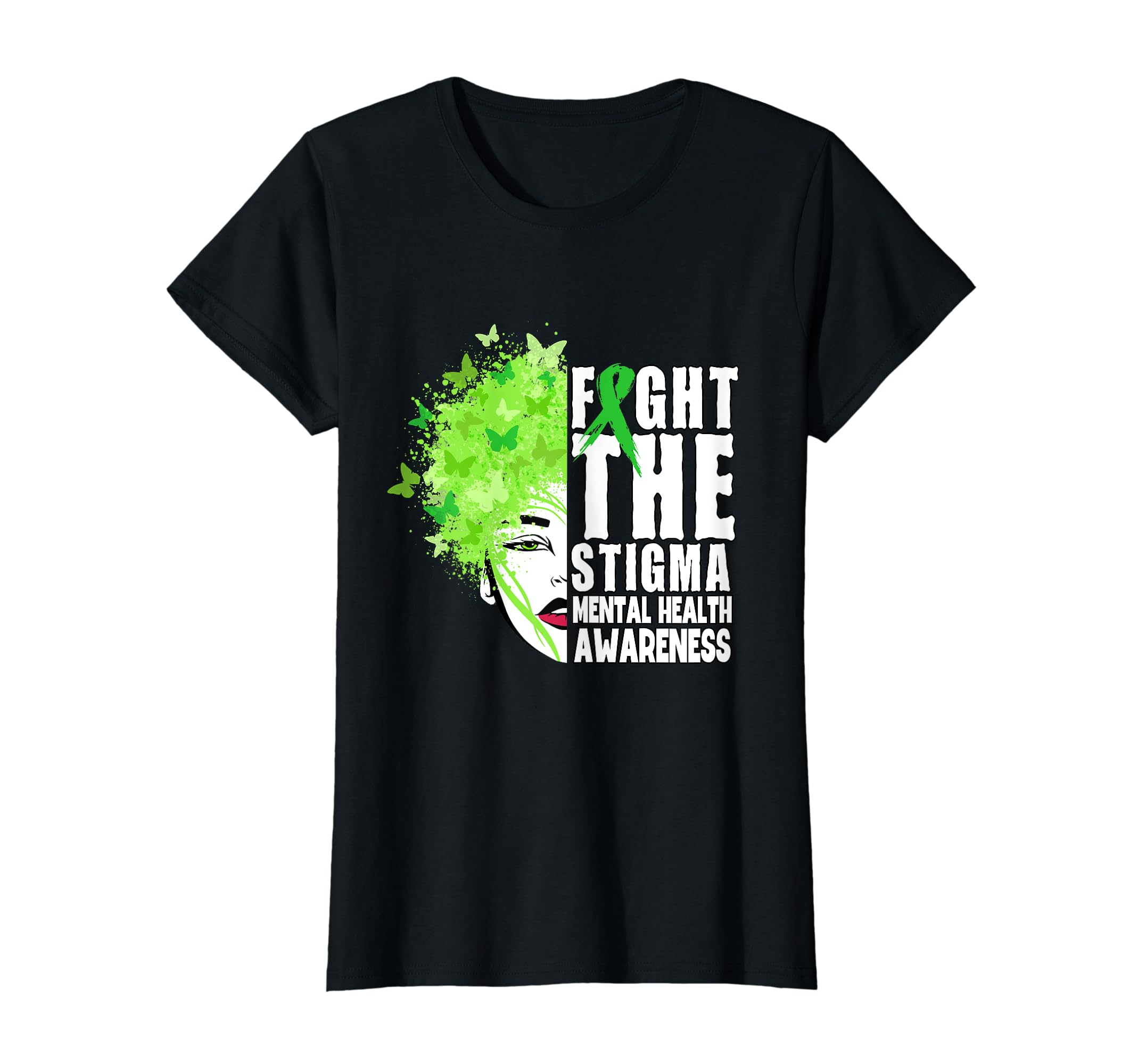 Fight Stigma Mental Health Awareness T-Shirt - Aesthetic Graphic Men Women - T-Shirt, Sweatshirt, Hoodie