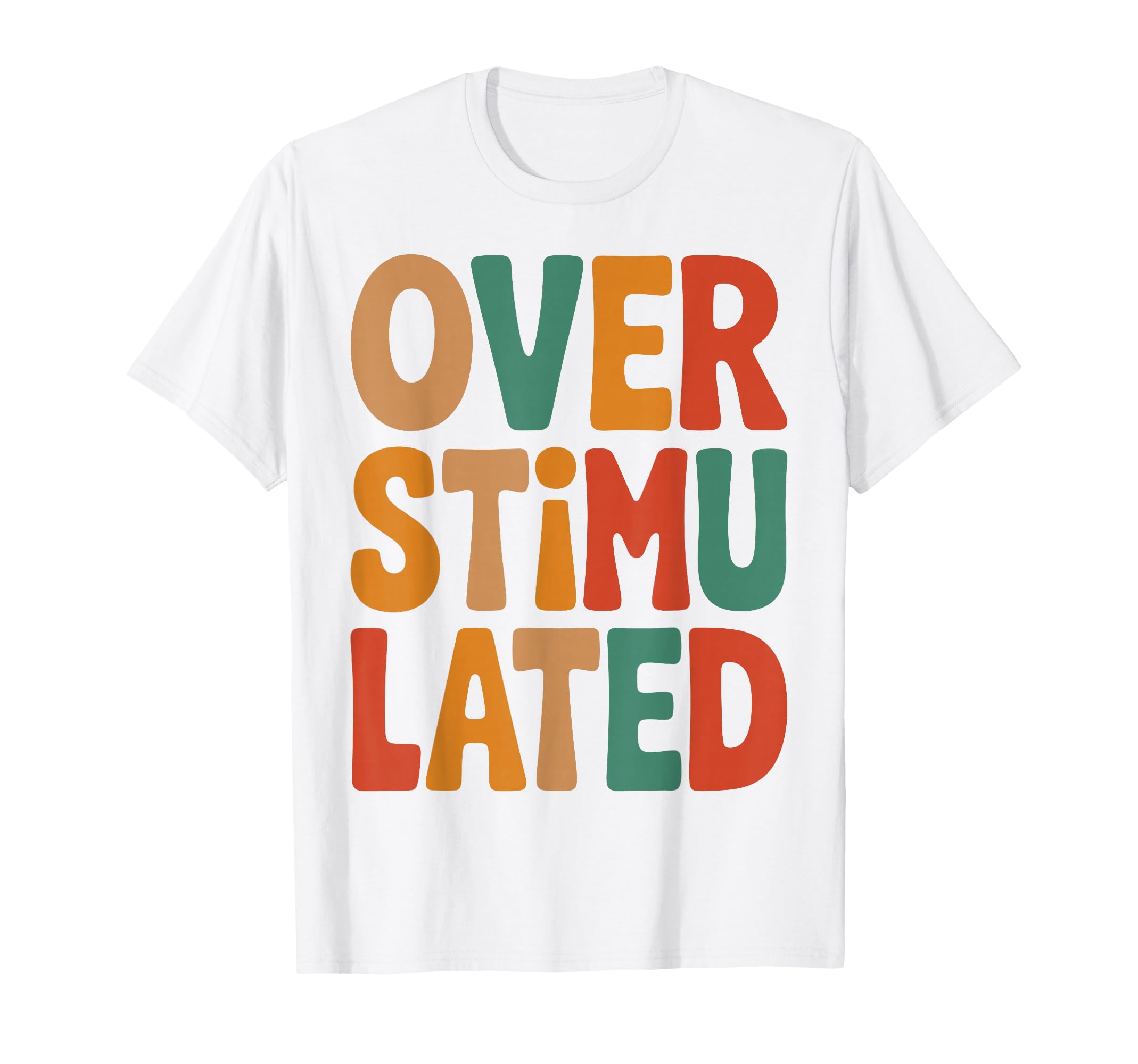 Neurodiverse Overstimulated Mental T-Shirt - Custom Art Print for Adults - T-Shirt, Sweatshirt, Hoodie
