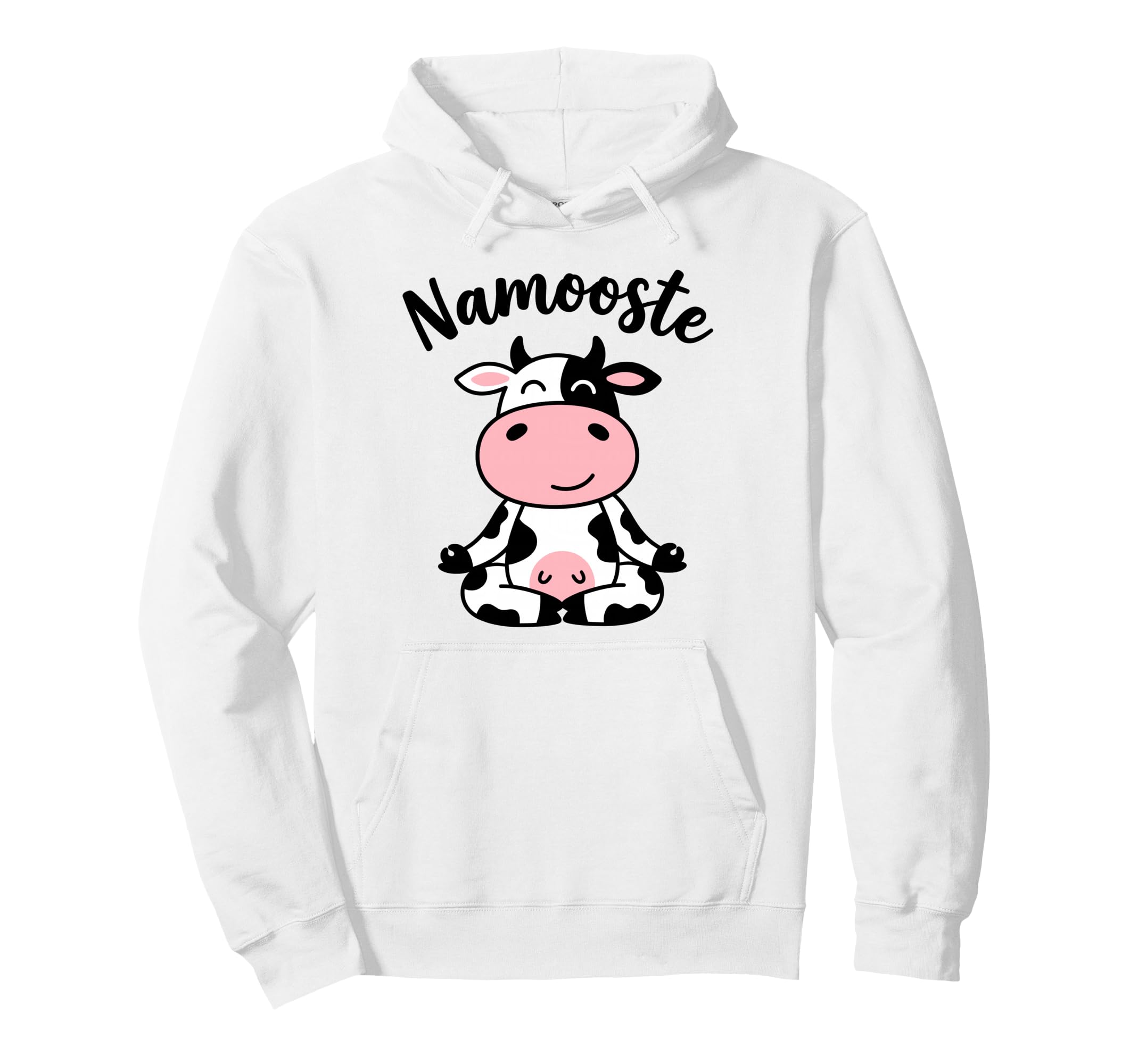 Yoga Meditation Lotus Pose Cow Namaste Hoodie - Minimalist Print Unisex - T-Shirt, Sweatshirt, Hoodie