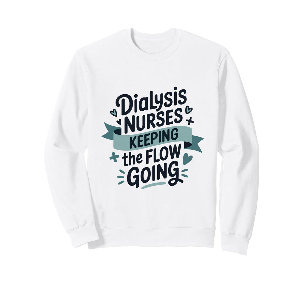 Dialysis Nurses Keeping Flow Going Sweatshirt - Trendy Graphic Unisex - T-Shirt, Sweatshirt, Hoodie