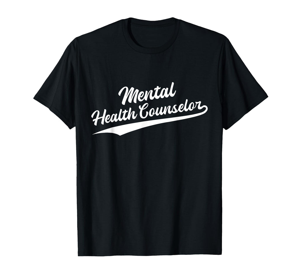 Swoosh Job Title Mental Health Counselor T-Shirt - Custom Art Print Unisex - T-Shirt, Sweatshirt, Hoodie