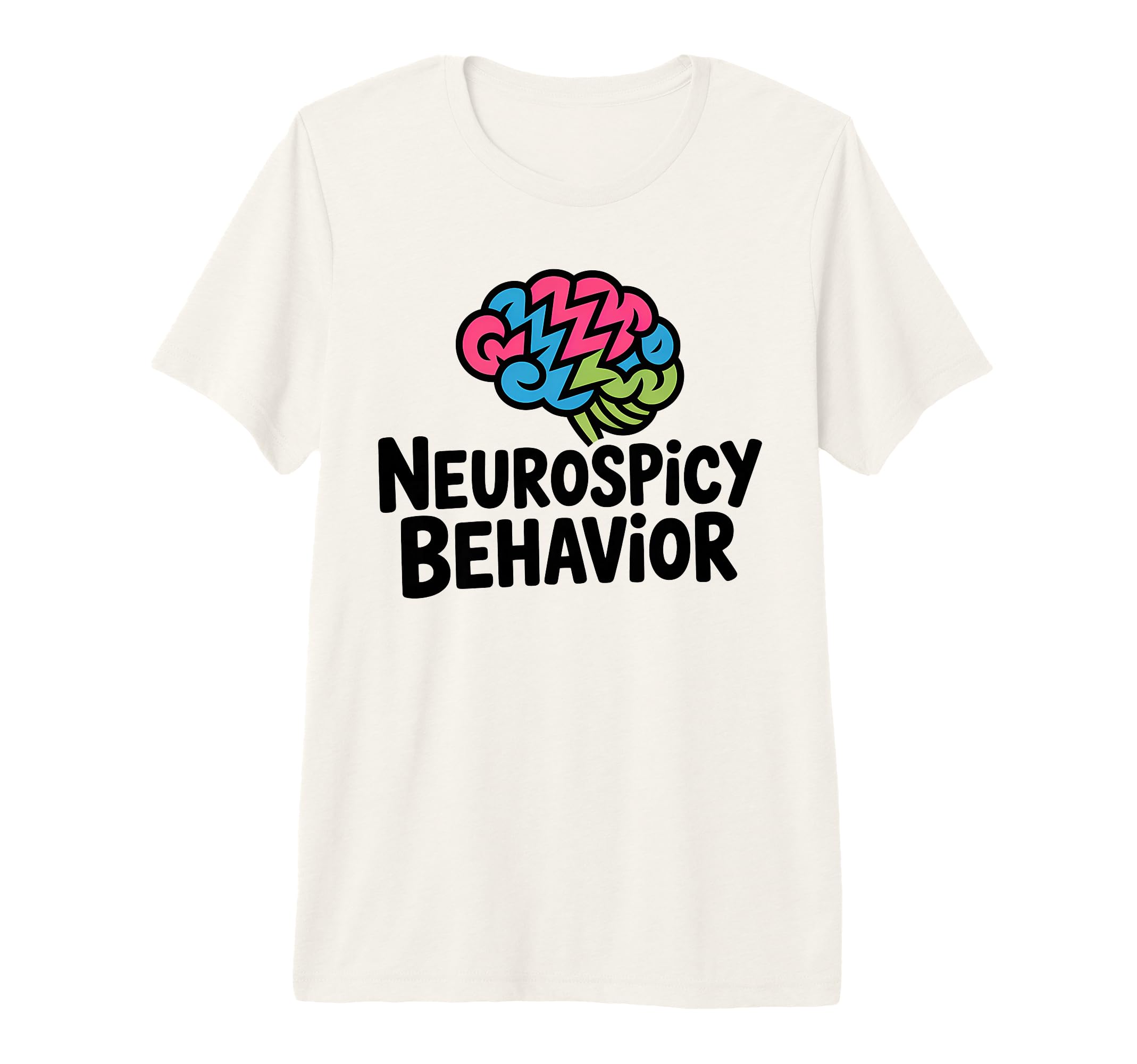 Vibrant Neurospicy Brain T-Shirt - Unique Graphic for Adults - T-Shirt, Sweatshirt, Hoodie