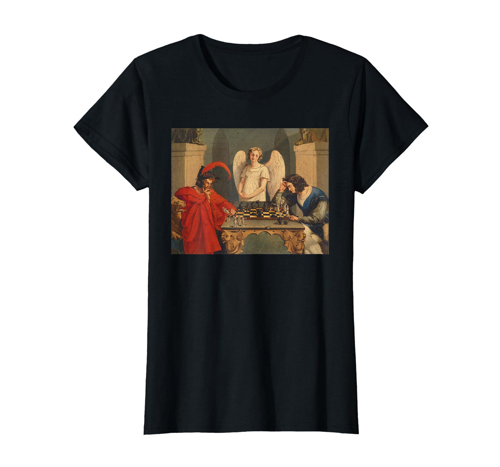 Faust And Mephistopheles Playing T-Shirt - Casual Everyday Wear Men Women - T-Shirt, Sweatshirt, Hoodie