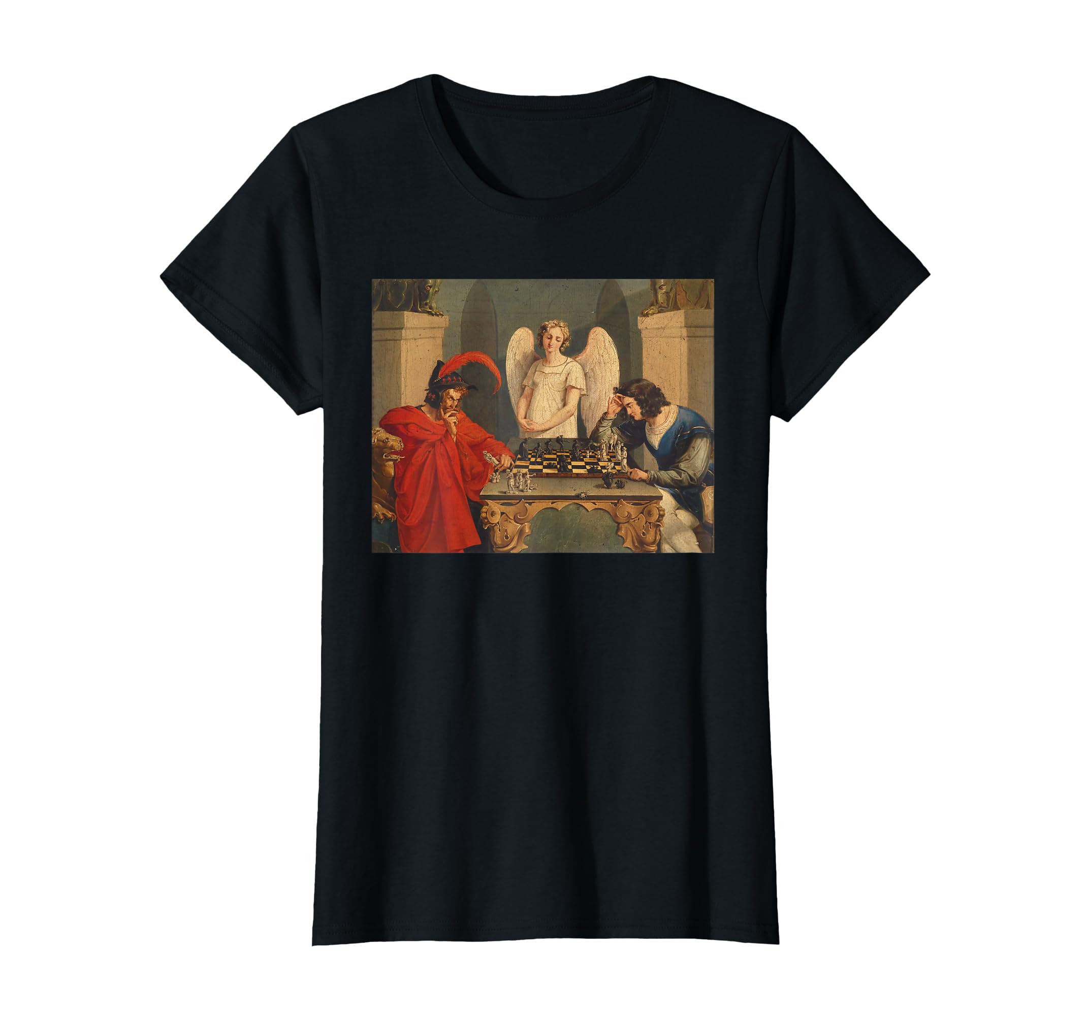 Faust And Mephistopheles Playing T-Shirt - Casual Everyday Wear Men Women - T-Shirt, Sweatshirt, Hoodie