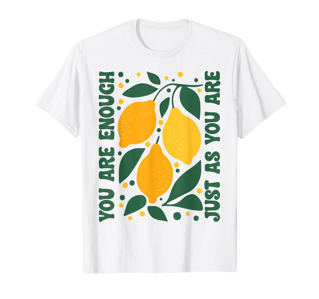 You Are Enough Boho Matisse Lemon T-Shirt - Unique Graphic Men Women - T-Shirt, Sweatshirt, Hoodie