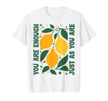 You Are Enough Boho Matisse Lemon T-Shirt - Unique Graphic Men Women - T-Shirt, Sweatshirt, Hoodie