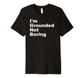 Im Grounded Not Boring Funny T-Shirt - Minimalist Print Men Women - T-Shirt, Sweatshirt, Hoodie