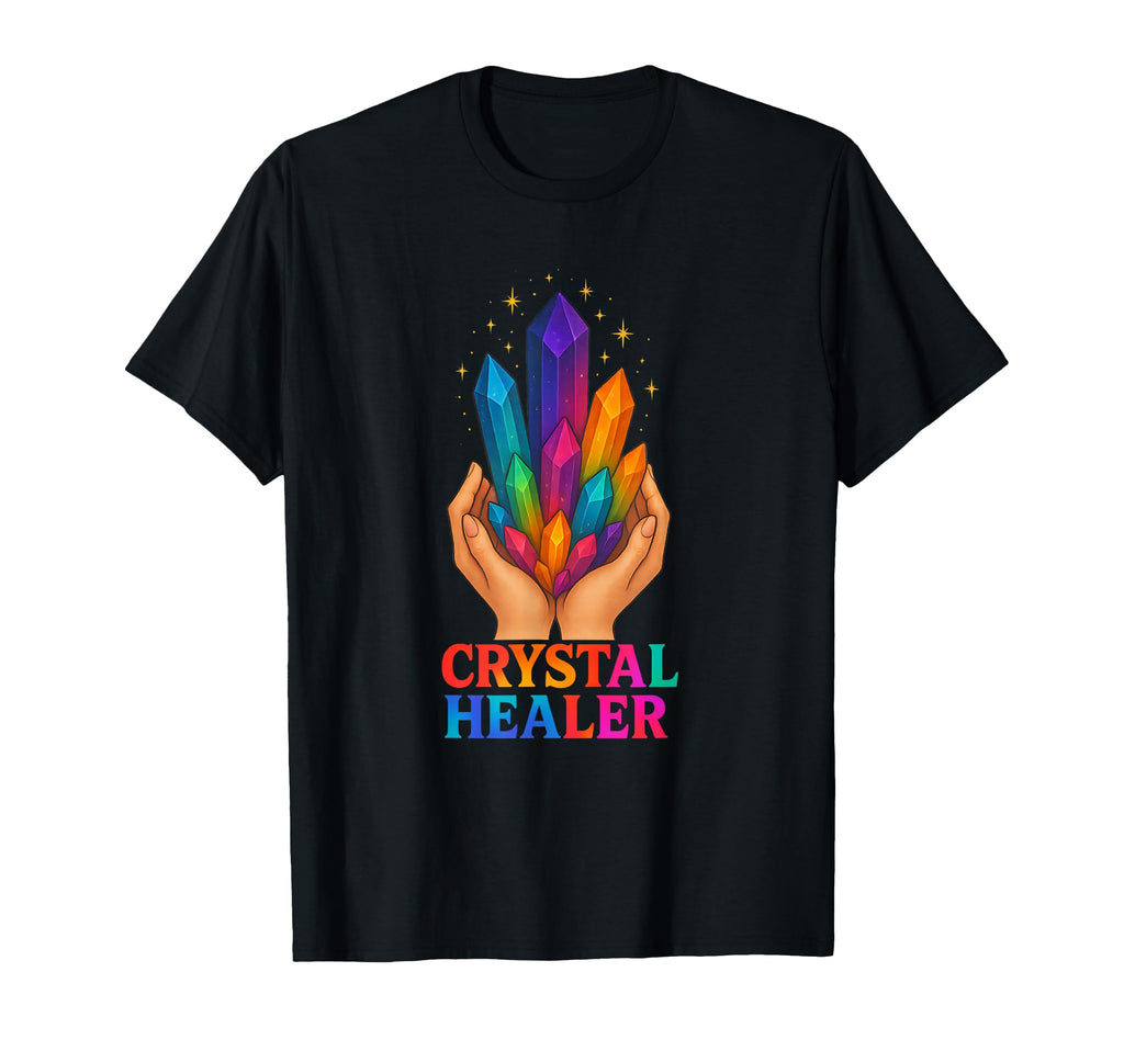 Crystal Healer Mystic Intuitive Energy T-Shirt - Aesthetic Graphic Unisex - T-Shirt, Sweatshirt, Hoodie
