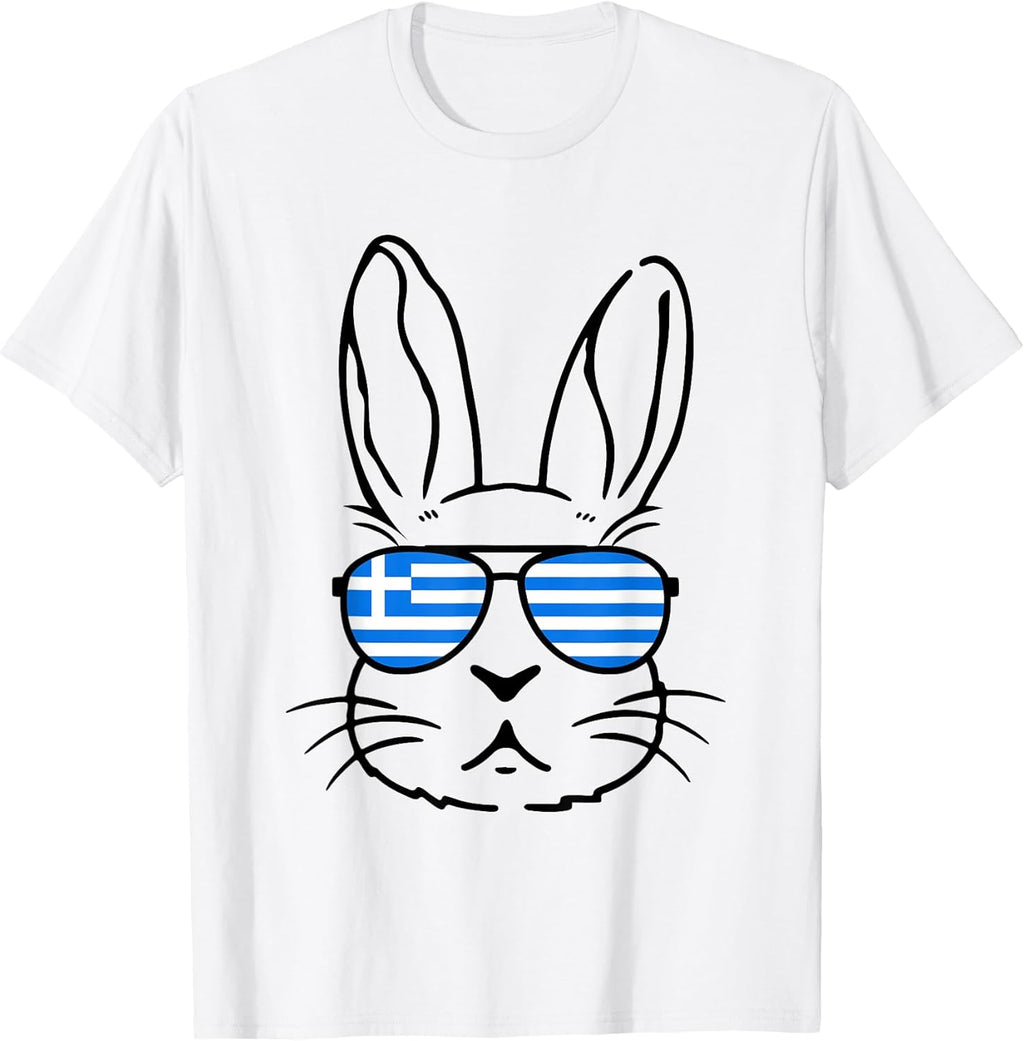 Greek Easter Greek Flag Bunny Tees Unisex T-shirt, Sweatshirt, Hoodie, Long Sleeve Tee - T-Shirt, Sweatshirt, Hoodie