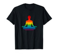 Yoga Lovers And Mindfulness Rainbow T-Shirt - Unique Graphic Men Women - T-Shirt, Sweatshirt, Hoodie