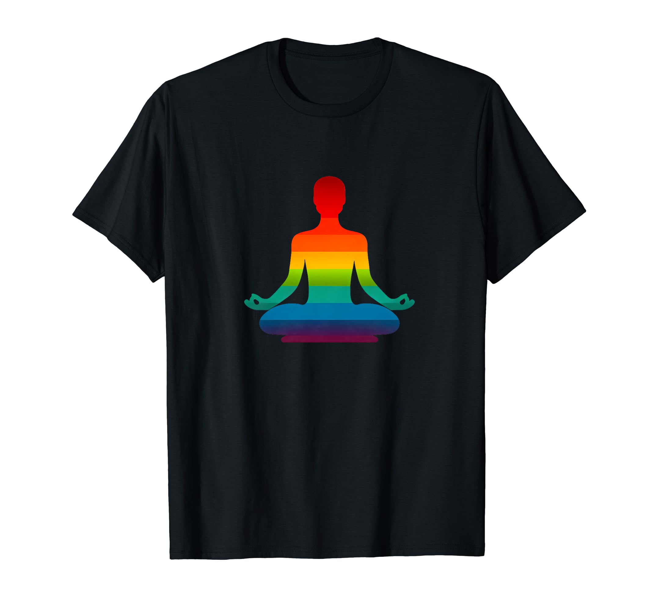 Yoga Lovers And Mindfulness Rainbow T-Shirt - Unique Graphic Men Women - T-Shirt, Sweatshirt, Hoodie