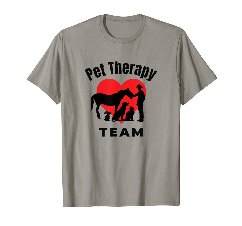 Pet Therapy Team Animal Assisted T-Shirt - Aesthetic Graphic Men Women - T-Shirt, Sweatshirt, Hoodie