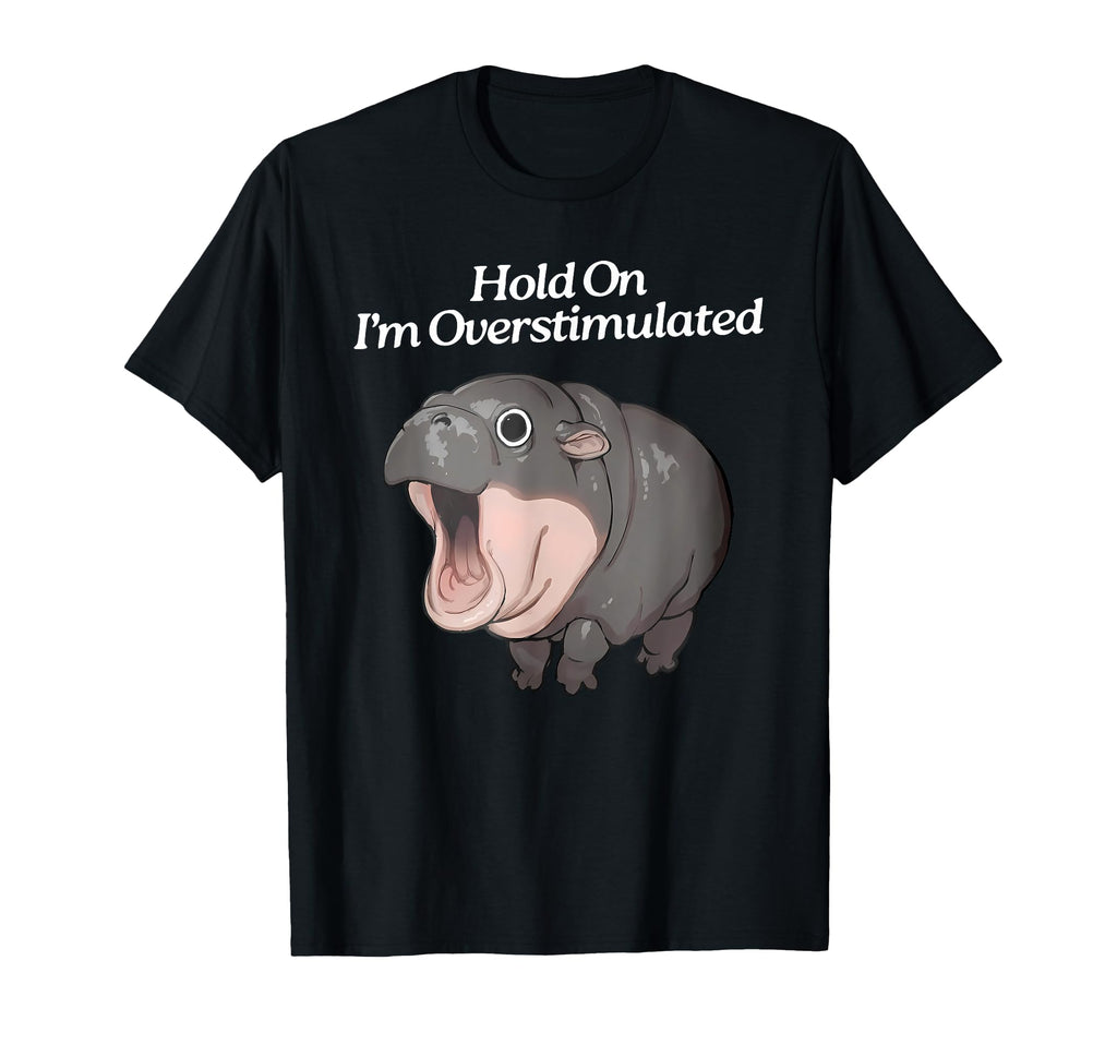 Hold Im Overstimulated Funny T-Shirt - Trendy Graphic Men Women - T-Shirt, Sweatshirt, Hoodie