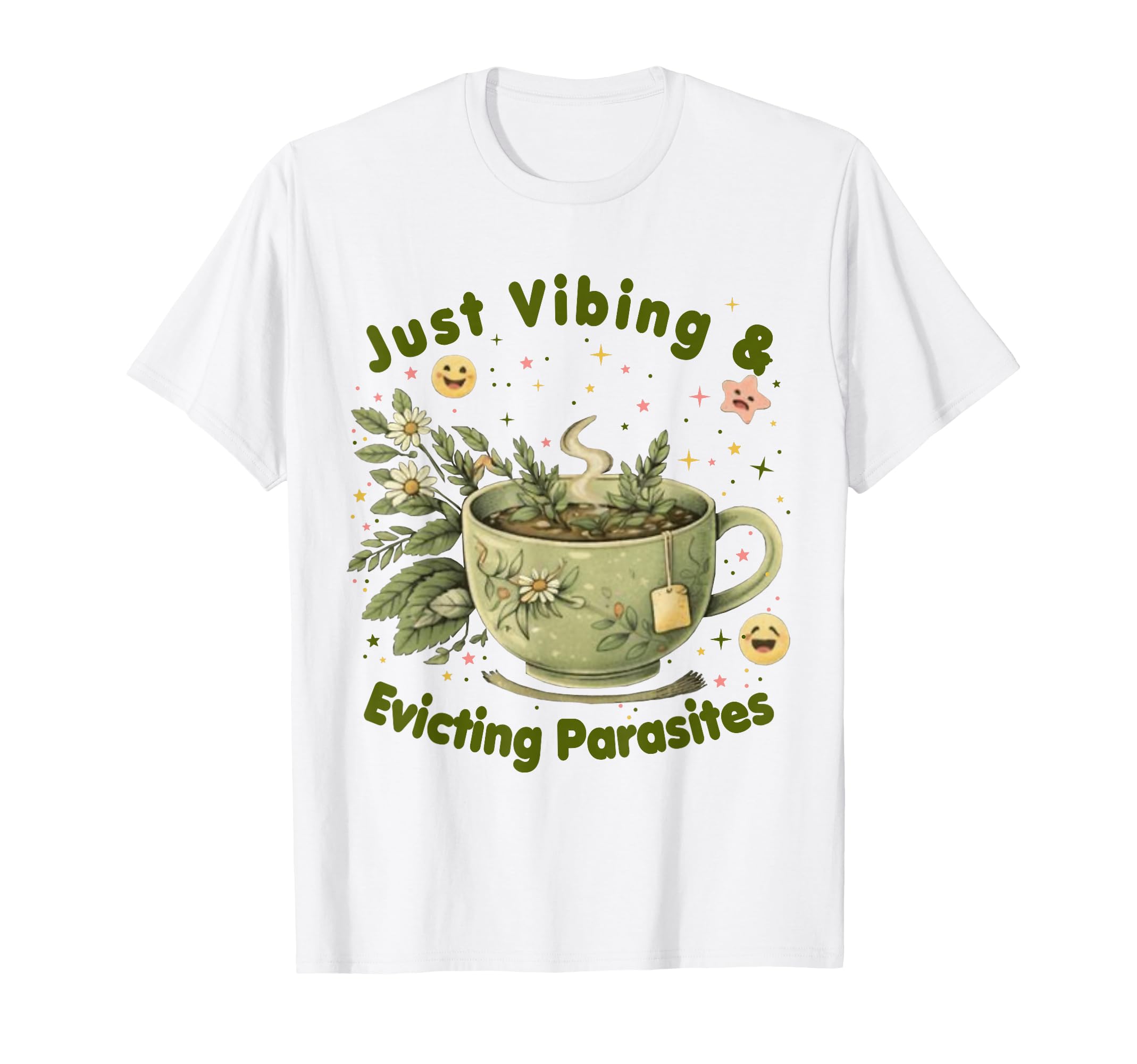 Funny Wellness Vibes Aesthetic Tea T-Shirt - Aesthetic Graphic for Adults - T-Shirt, Sweatshirt, Hoodie