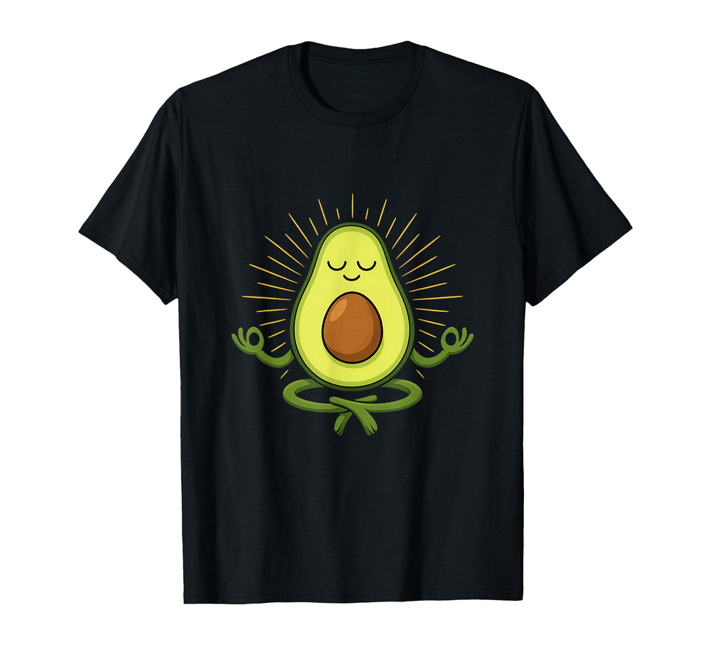 Zen Avocado Meditation Calm Funny Food T-Shirt - Graphic Print for Adults - T-Shirt, Sweatshirt, Hoodie