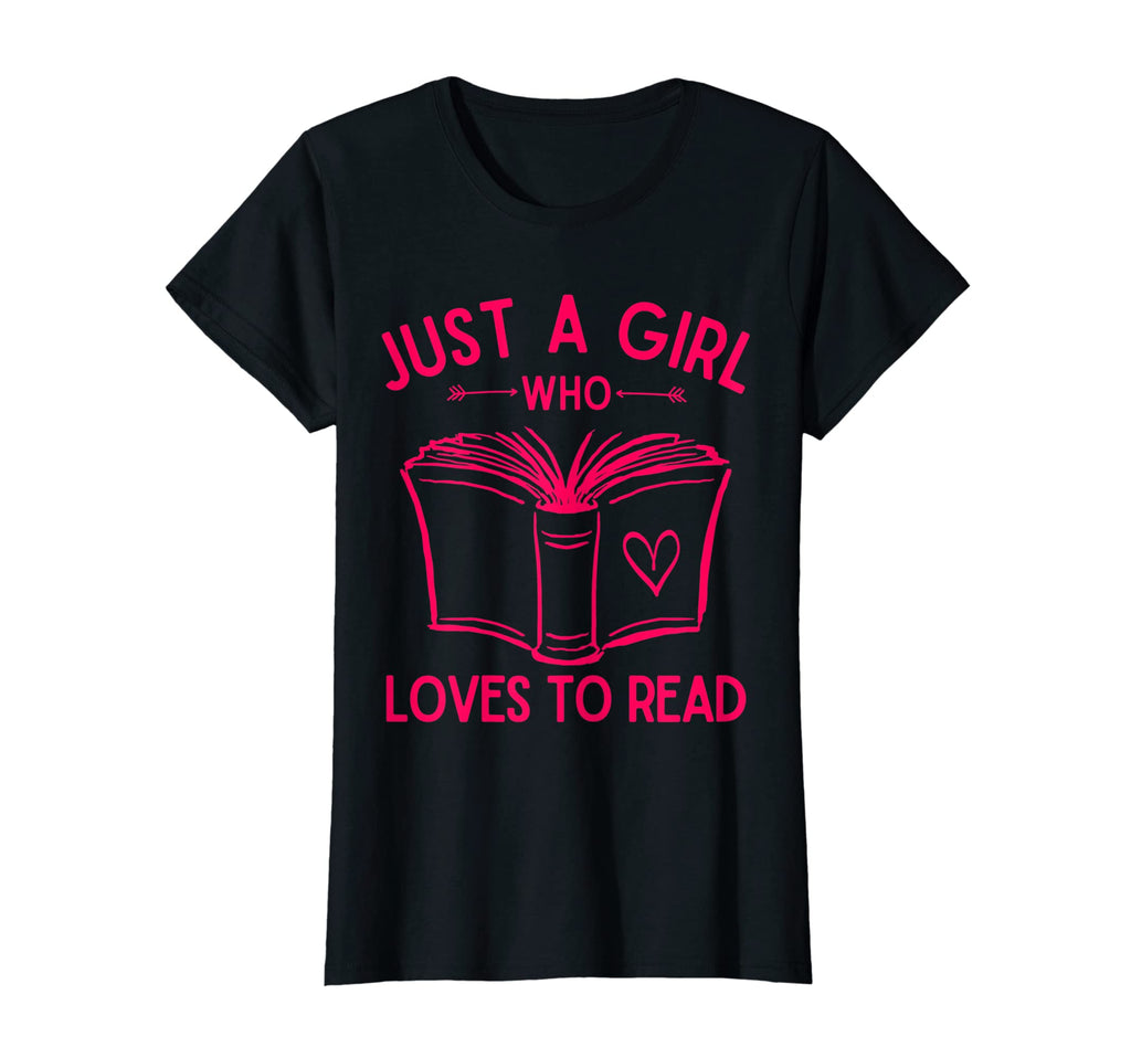 Womens Just Who Loves To Read Book T-Shirt - Minimalist Print Men Women - T-Shirt, Sweatshirt, Hoodie