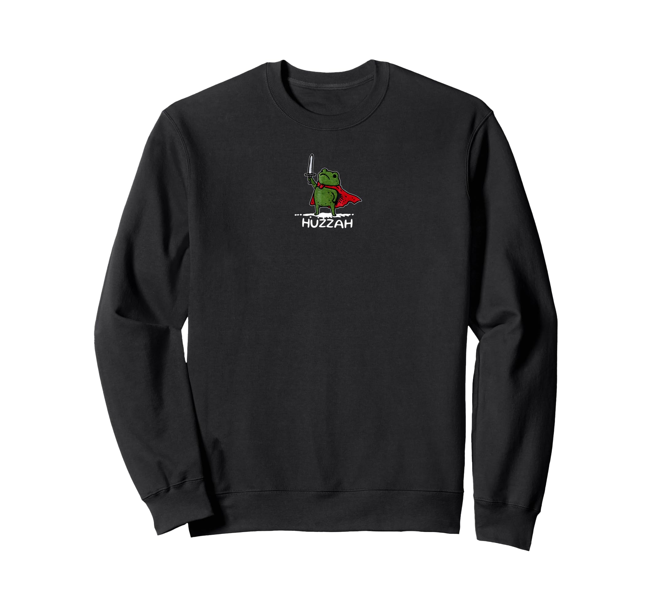 Huzzah Frog Knight Funny Sword Meme Sweatshirt - Graphic Print Unisex - T-Shirt, Sweatshirt, Hoodie