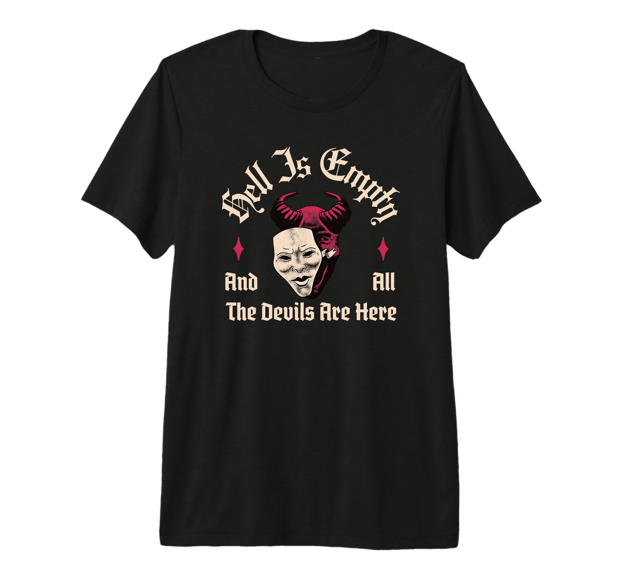 Hell Is Empty Shakespeare Tri Blend T-Shirt - Fun Novelty Design for Adults - T-Shirt, Sweatshirt, Hoodie
