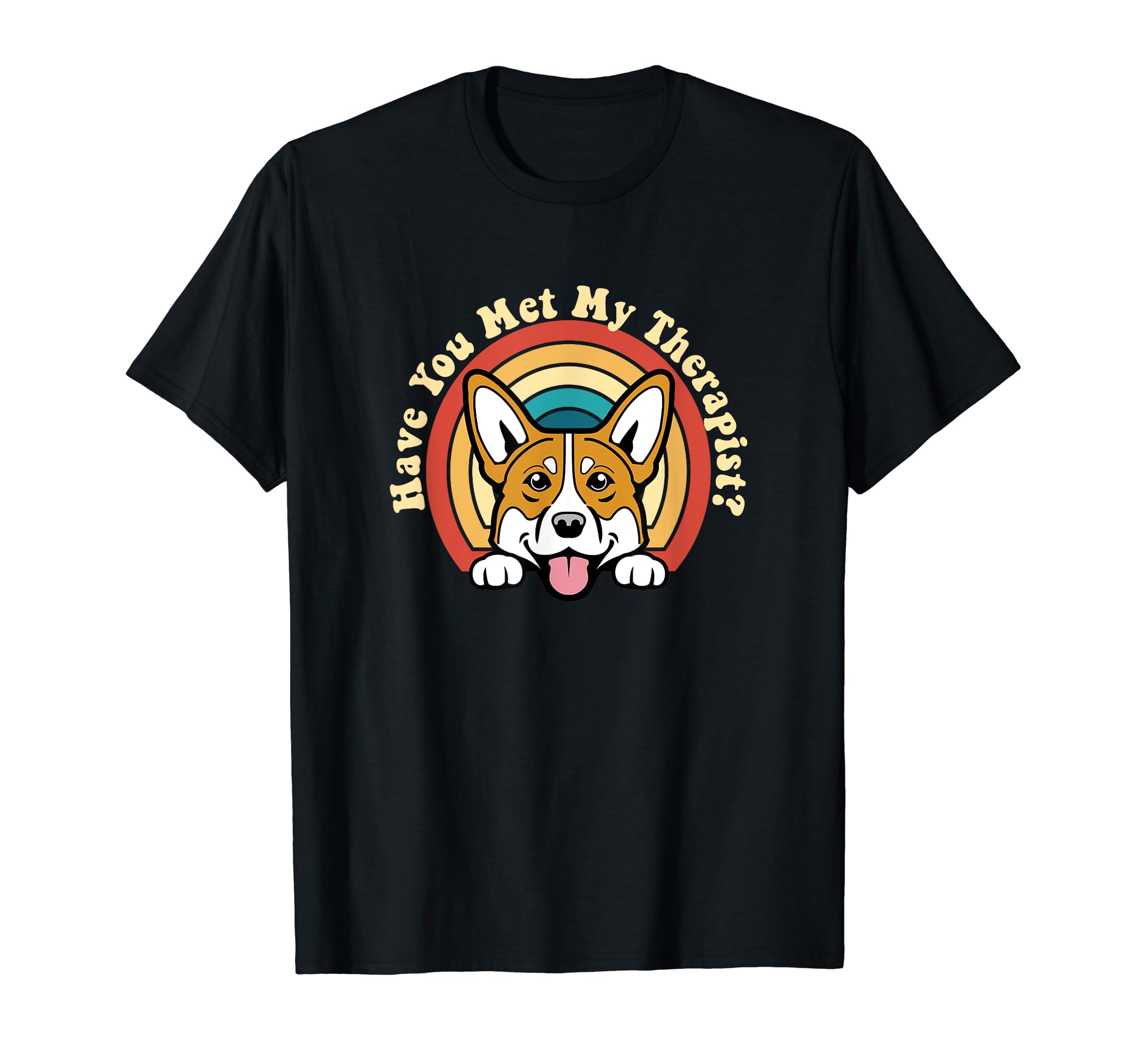 Emotional Support Therapy Dog Pembroke T-Shirt - Graphic Print for Adults - T-Shirt, Sweatshirt, Hoodie