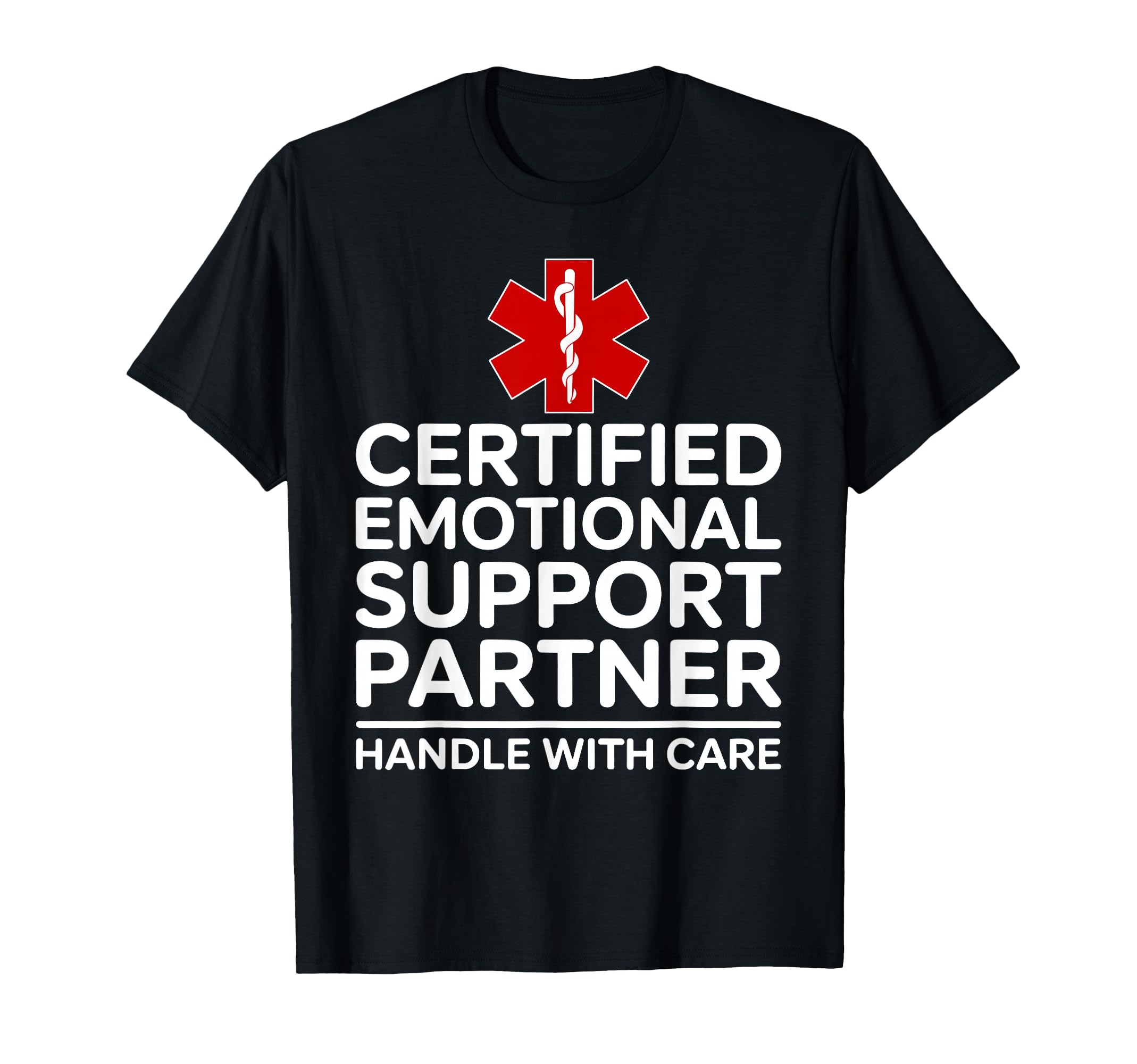 Certified Emotional Support Partner T-Shirt - Unique Graphic for Adults - T-Shirt, Sweatshirt, Hoodie