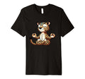 Meditation Leopard Yoga Pose T-Shirt - Fun Novelty Design for Adults - T-Shirt, Sweatshirt, Hoodie