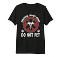 Emotional Support Human Do Not Pet Tri T-Shirt - Trendy Graphic for Adults - T-Shirt, Sweatshirt, Hoodie