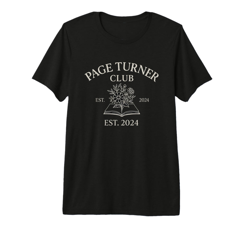 Page Turner Club Book Lover T-Shirt - Custom Art Print for Adults - T-Shirt, Sweatshirt, Hoodie