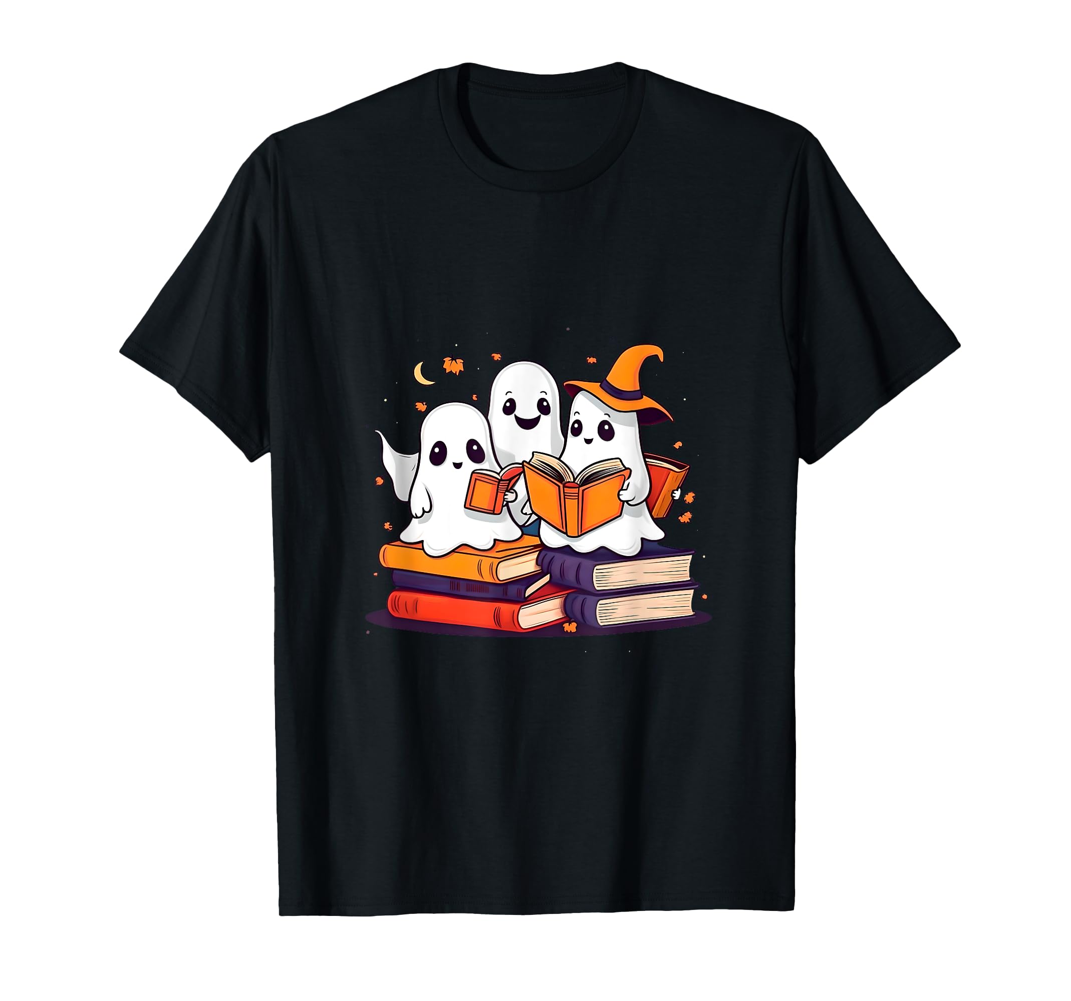 Ghosts Reading Books Library T-Shirt - Aesthetic Graphic Men Women - T-Shirt, Sweatshirt, Hoodie