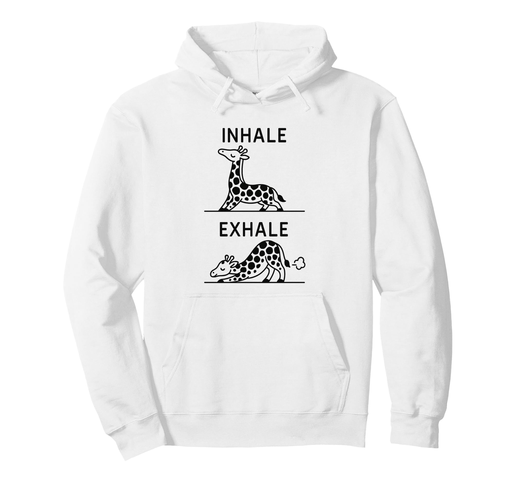 Funny Yoga Inhale Exhale Pooping Hoodie - Aesthetic Graphic Men Women - T-Shirt, Sweatshirt, Hoodie