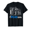 Bookish Freadom Bibliophile Librarian T-Shirt - Custom Art Print Men Women - T-Shirt, Sweatshirt, Hoodie