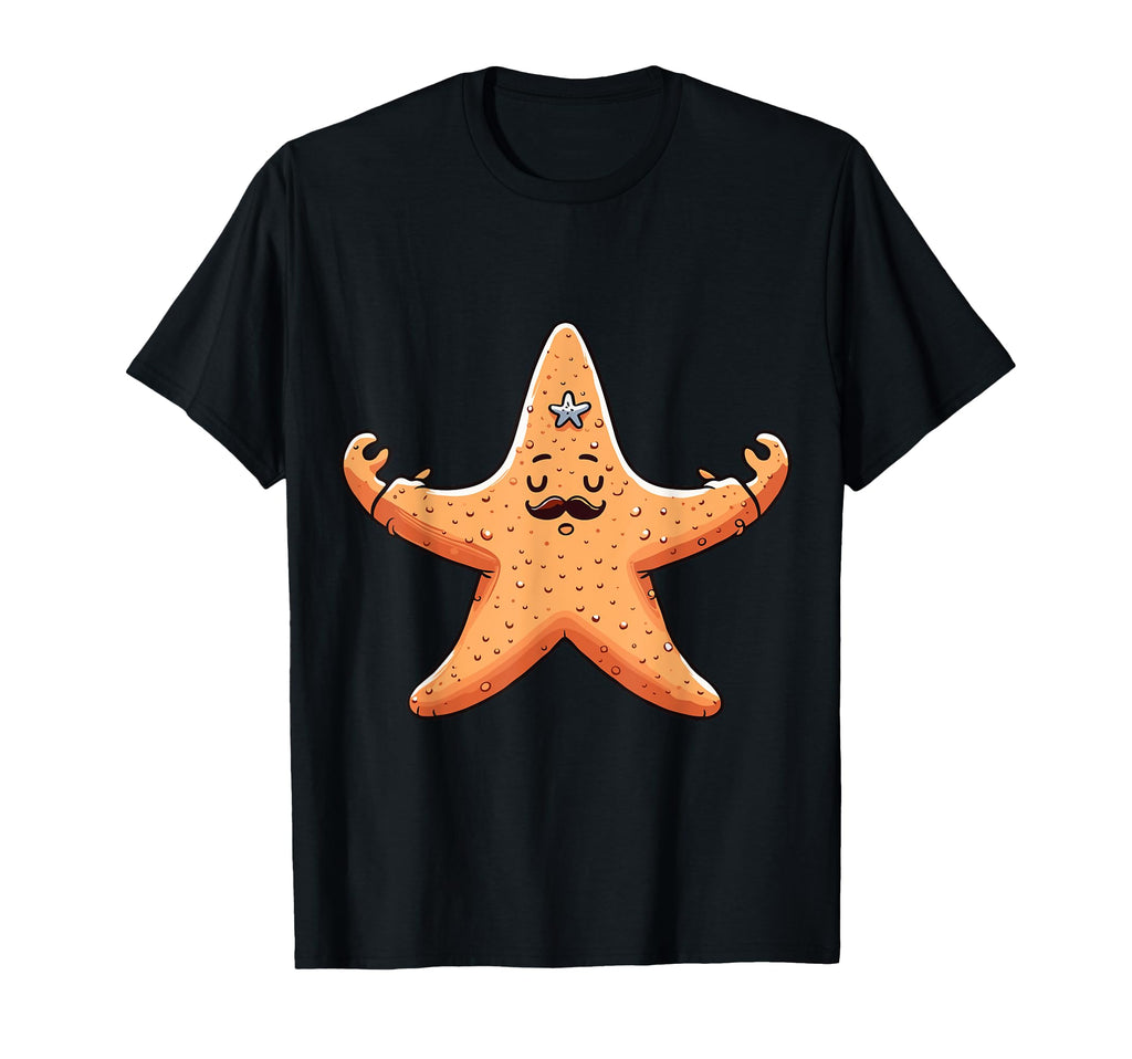 Meditation Starfish Yoga Pose Relaxing T-Shirt - Minimalist Print Unisex - T-Shirt, Sweatshirt, Hoodie