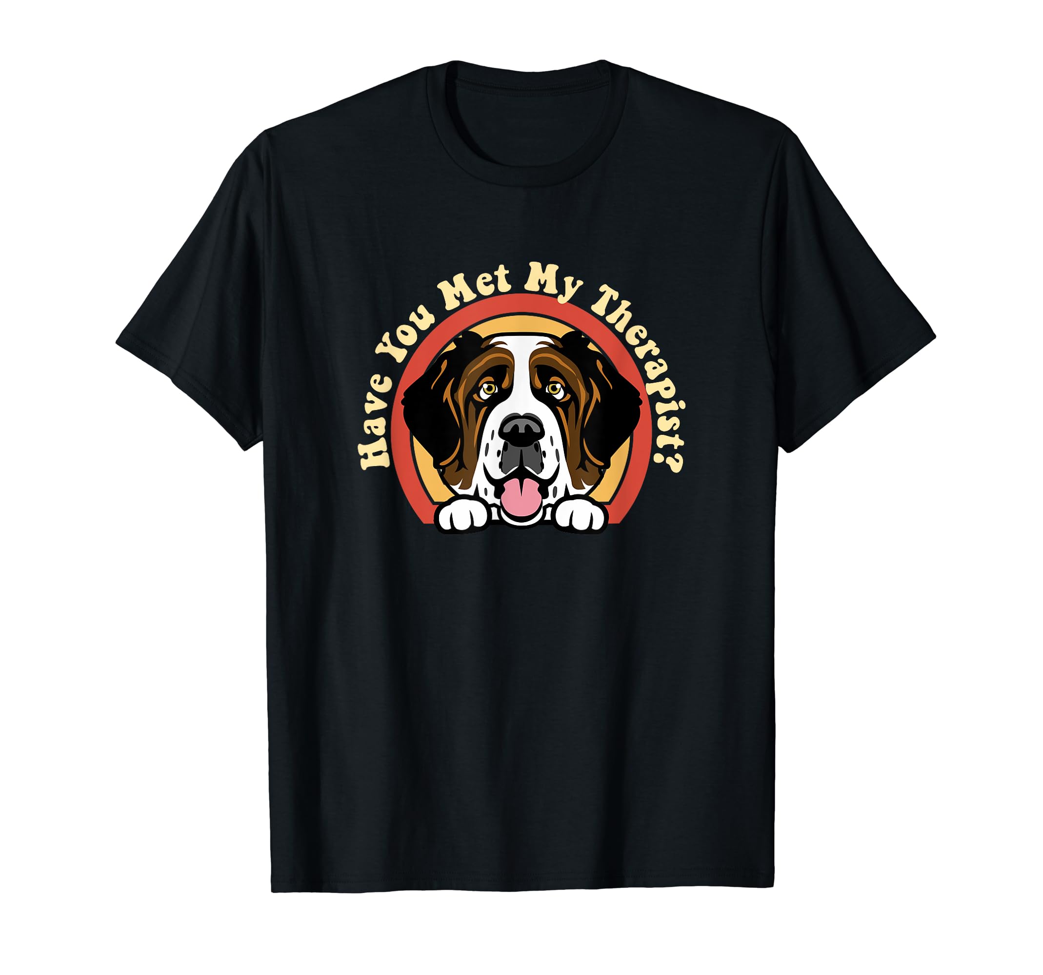 Emotional Support Therapy Dog St Saint T-Shirt - Graphic Print Men Women - T-Shirt, Sweatshirt, Hoodie