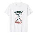 Healing Isnt Linear Mental Health Awareness T-Shirt - Graphic Print Unisex - T-Shirt, Sweatshirt, Hoodie