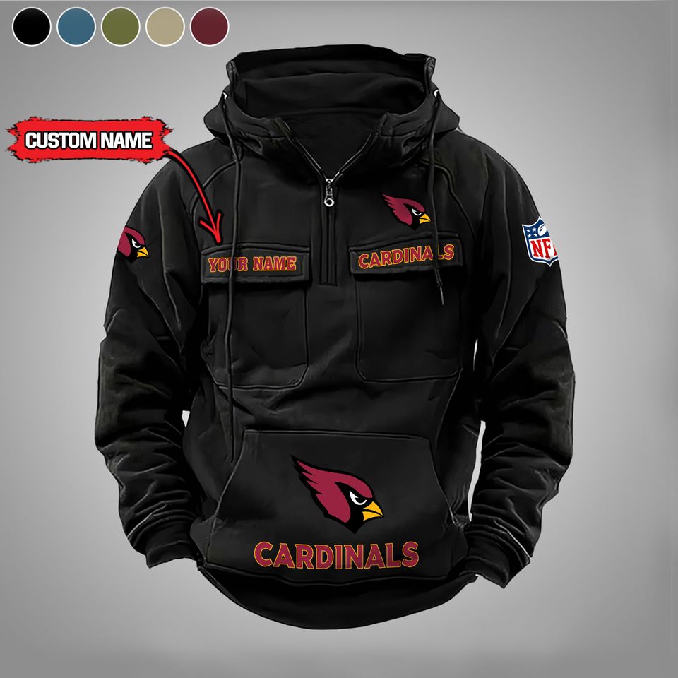 Arizonna Cardinals Custom Cargo Hoodie Unisex T-shirt, Sweatshirt, Hoodie, Long Sleeve Tee - T-Shirt, Sweatshirt, Hoodie