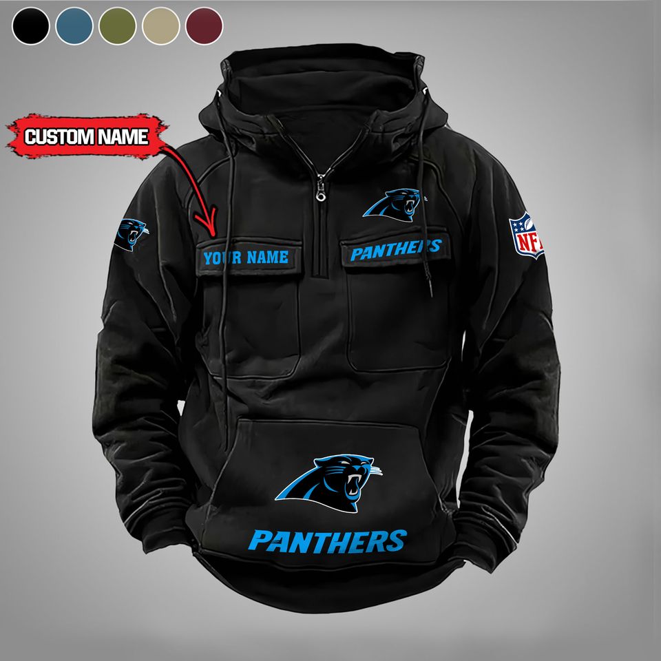 Carolina Panthers Custom Cargo Hoodie Unisex T-shirt, Sweatshirt, Hoodie, Long Sleeve Tee - T-Shirt, Sweatshirt, Hoodie
