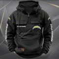 Los Angeles Chargers Custom Name Cargo Hoodie Unisex T-shirt, Sweatshirt, Hoodie, Long Sleeve Tee - T-Shirt, Sweatshirt, Hoodie