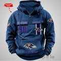 Baltimore Ravens Cargo Hoodie With Custom Name & Number Unisex T-shirt, Sweatshirt, Hoodie, Long Sleeve Tee - T-Shirt, Sweatshirt, Hoodie