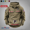 Atlanta Falcons Vintage Cargo Hoodie With Custom Name Unisex T-shirt, Sweatshirt, Hoodie, Long Sleeve Tee - T-Shirt, Sweatshirt, Hoodie