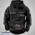 Baltimore Ravens Custom Cargo Hoodie, Gift For Fan Unisex T-shirt, Sweatshirt, Hoodie, Long Sleeve Tee - T-Shirt, Sweatshirt, Hoodie