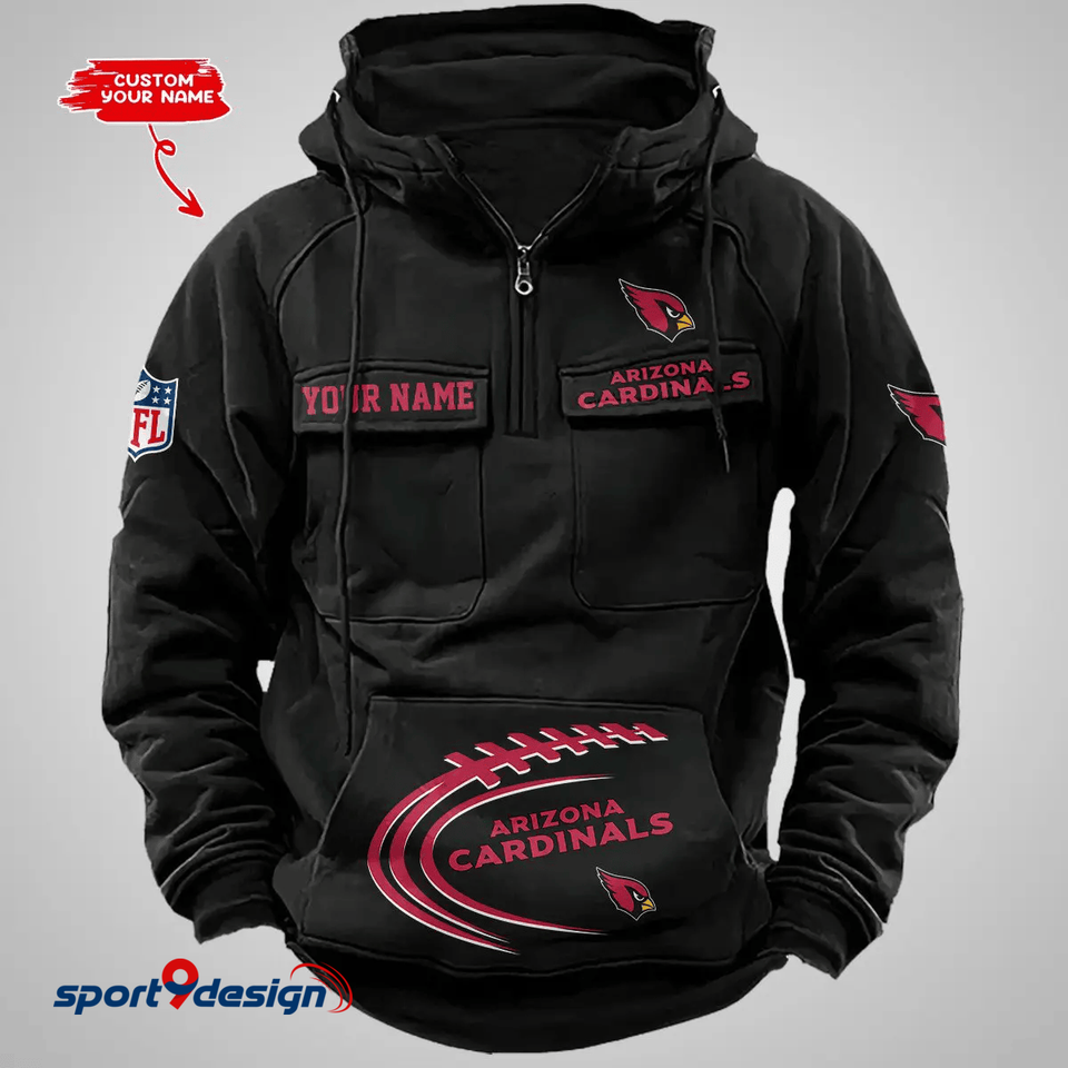Arizonna Cardinals Custom Cargo Hoodie, Gift For Fan Unisex T-shirt, Sweatshirt, Hoodie, Long Sleeve Tee - T-Shirt, Sweatshirt, Hoodie