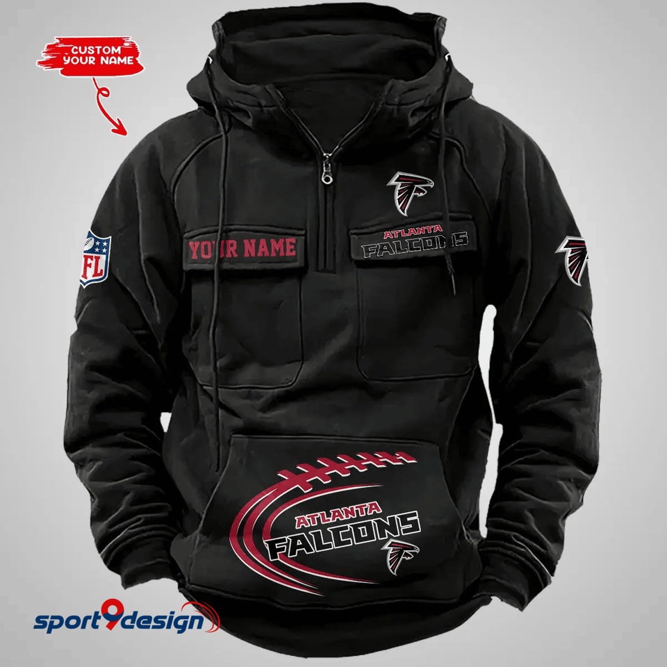 Atlanta Falcons Custom Cargo Hoodie, Gift For Fan Unisex T-shirt, Sweatshirt, Hoodie, Long Sleeve Tee - T-Shirt, Sweatshirt, Hoodie