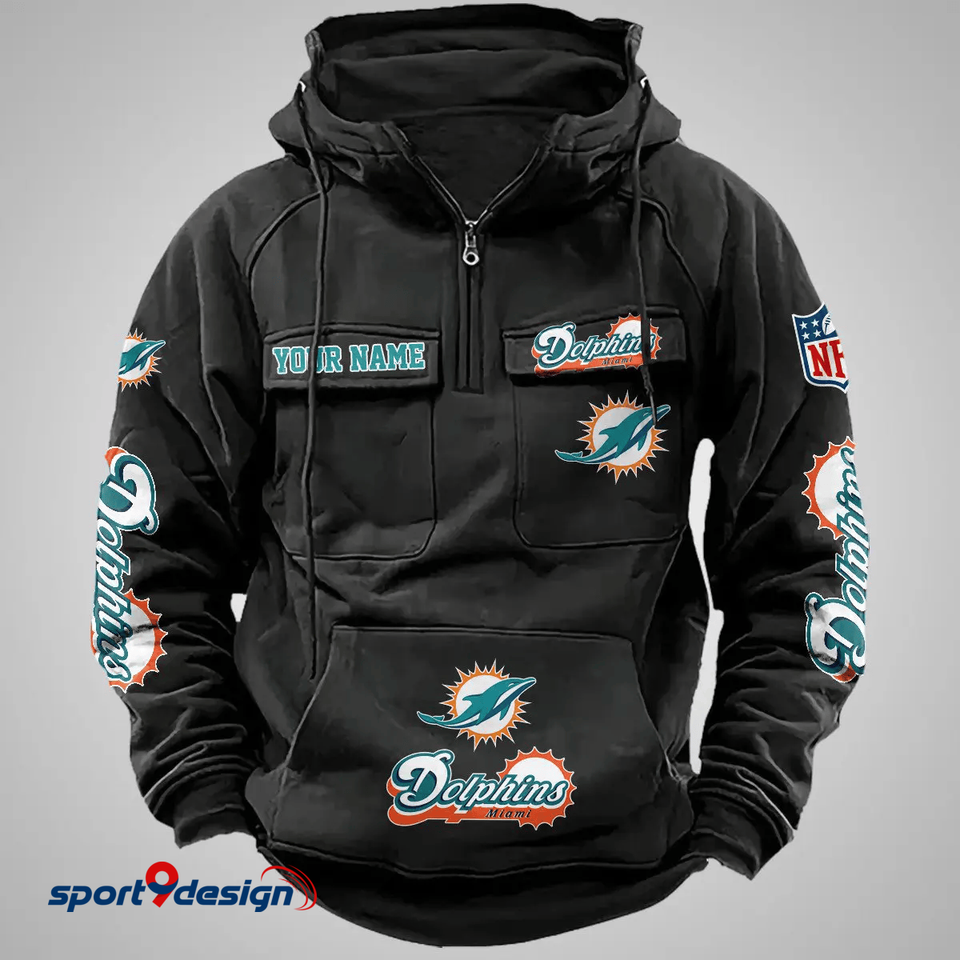 Miami Dolphins Custom Cargo Hoodie, Gift For Fan Unisex T-shirt, Sweatshirt, Hoodie, Long Sleeve Tee - T-Shirt, Sweatshirt, Hoodie